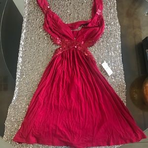 Women’s red dress